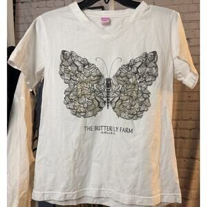 Women’s Butterfly Farm Aruba Graphic Tee White M